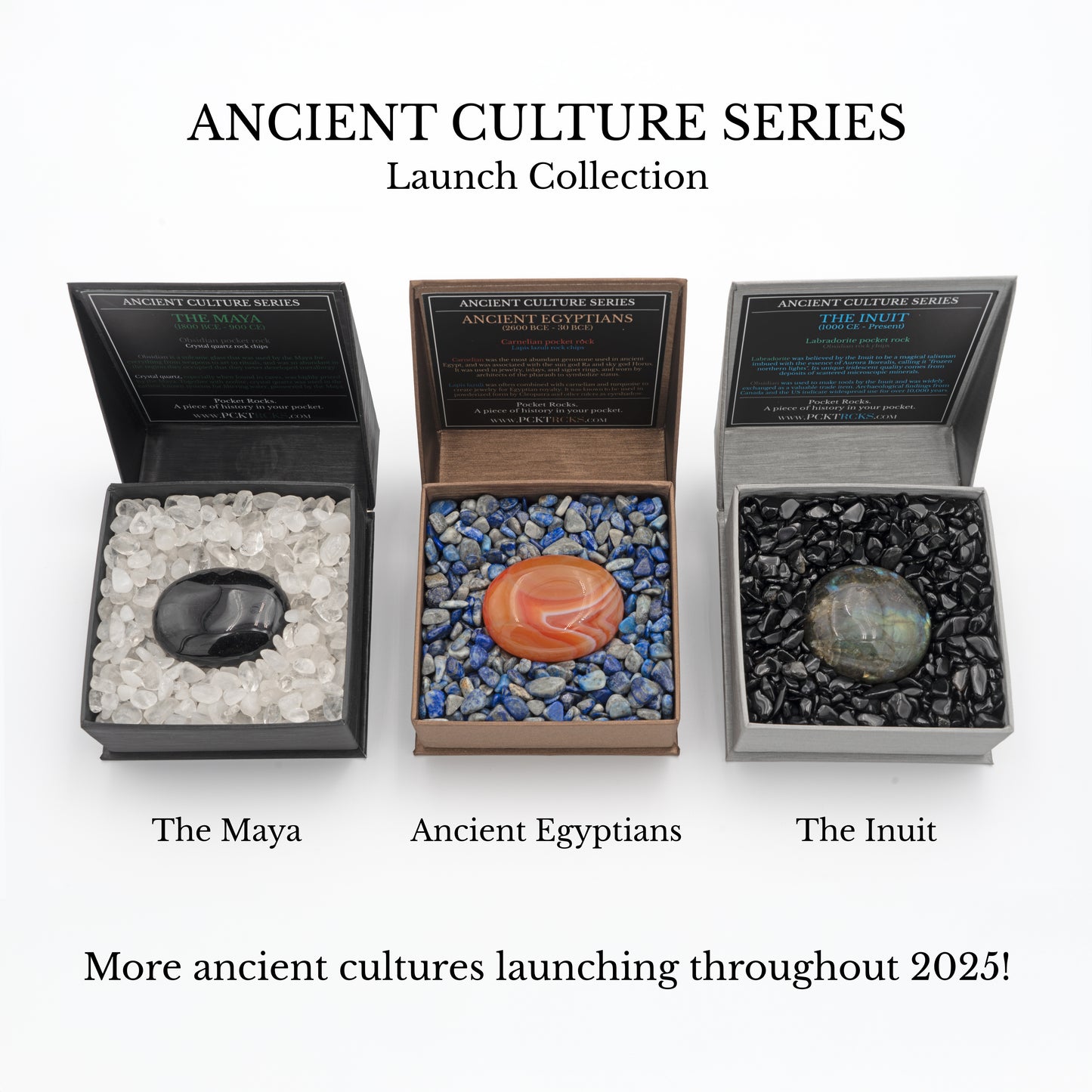 Carnelian pocket rock with lapis lazuli rock chips (Ancient Culture Series- Ancient Egyptians)