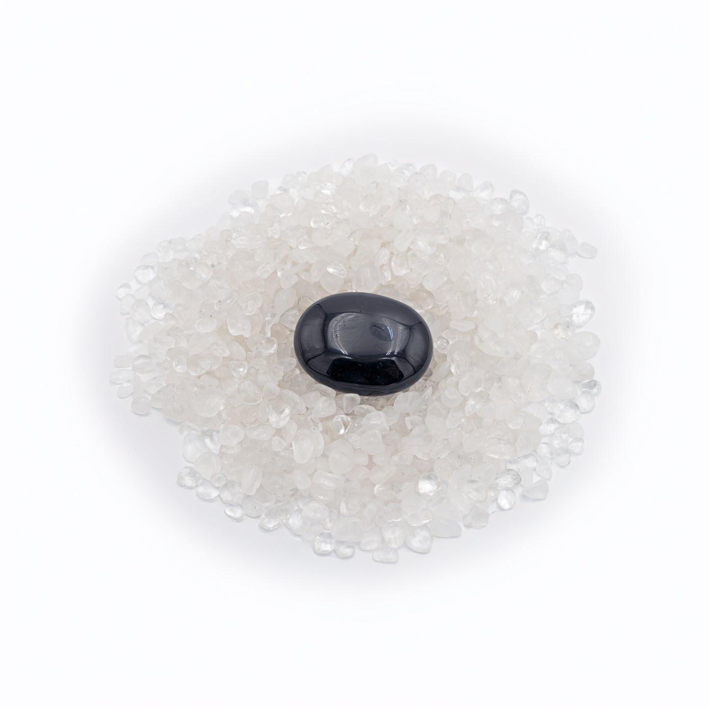 Obsidian pocket rock with quartz rock chips (Ancient Culture Series- The Maya)