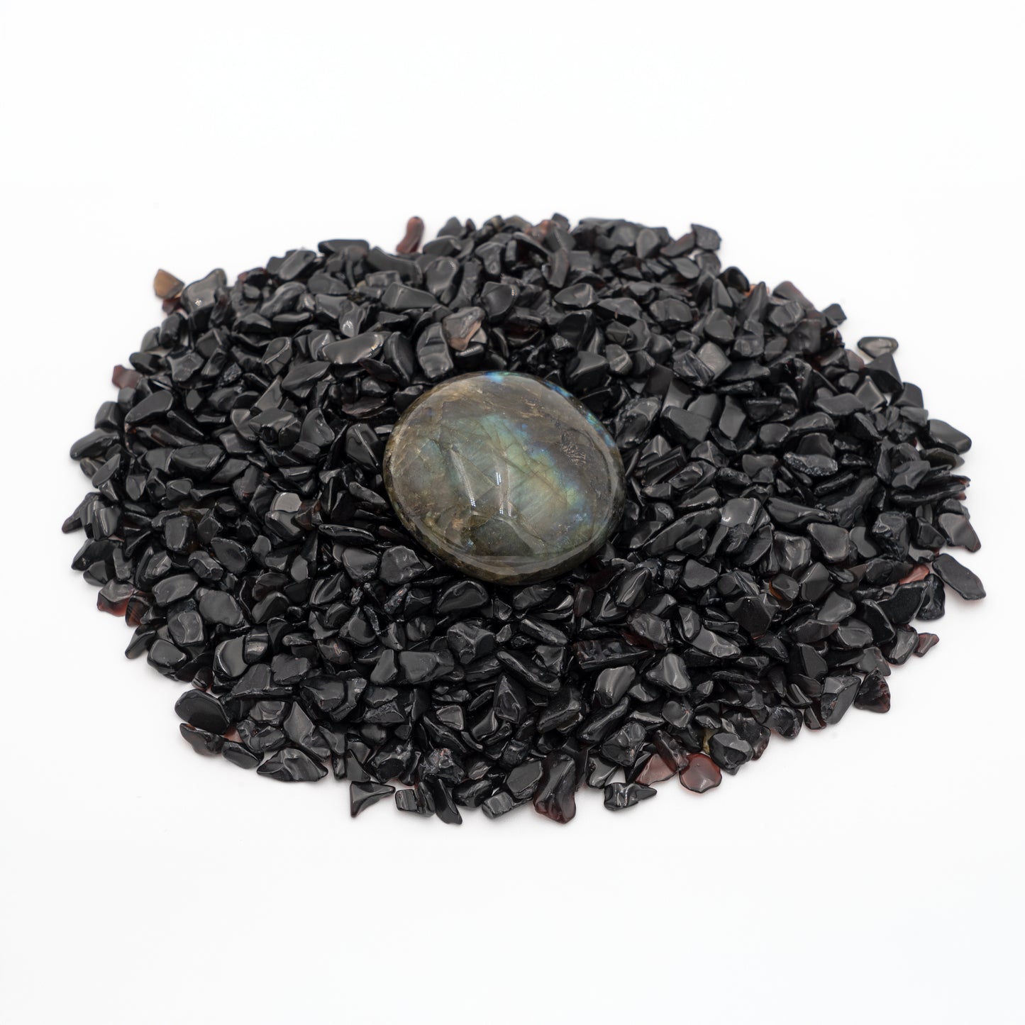 Labradorite pocket rock with Obsidian rock chips (Ancient Culture Series- The Inuit)